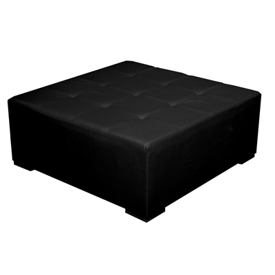 Square Ottoman - Black