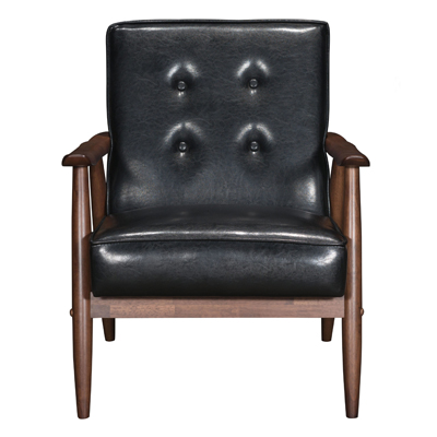Caldwell Black Lounge Chair