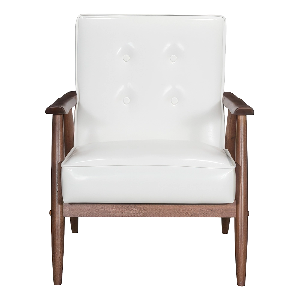 Caldwell White Lounge Chair