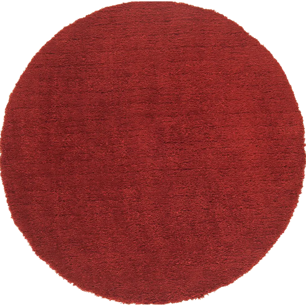 Crimson Shag Round Rug