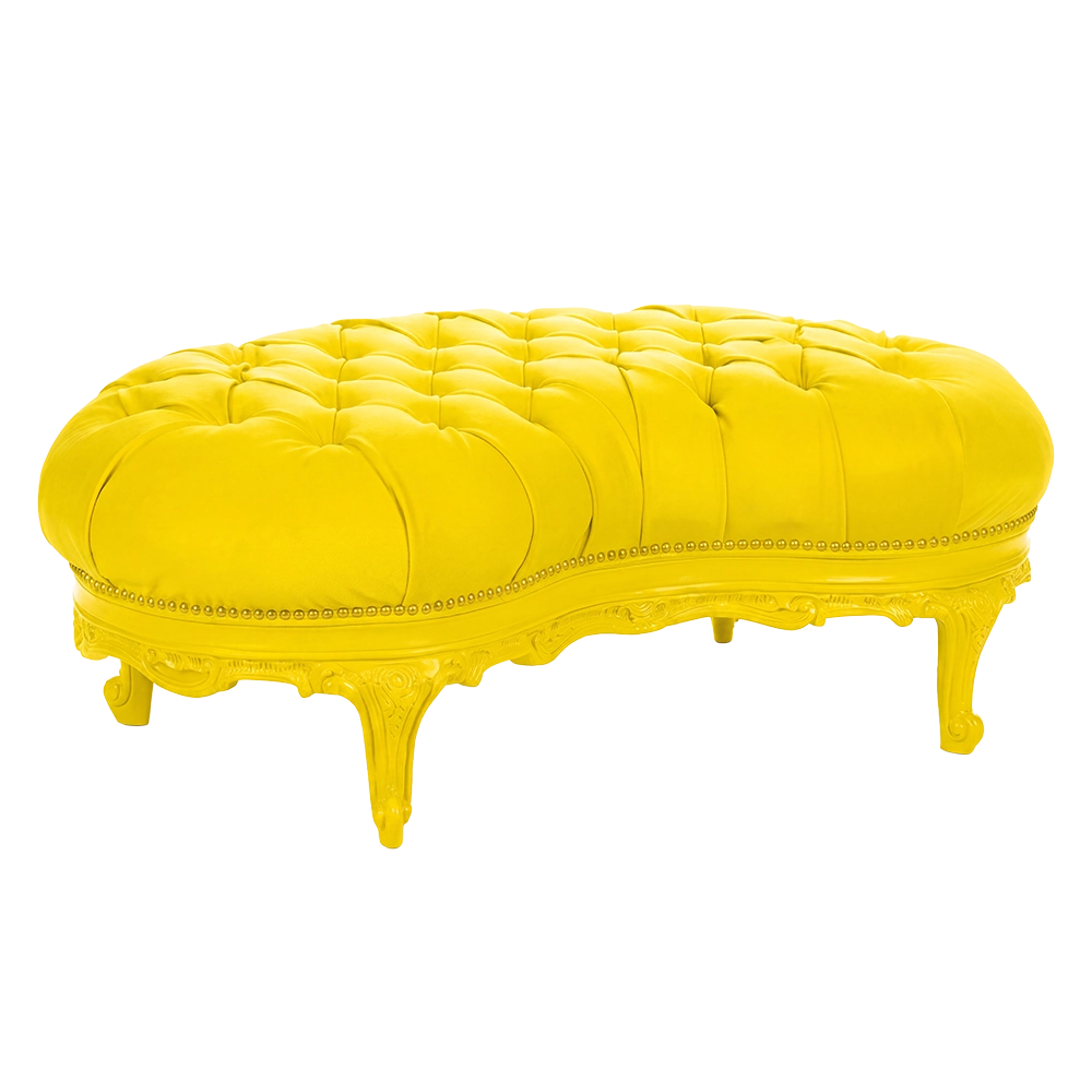 Empire Yellow Ottoman