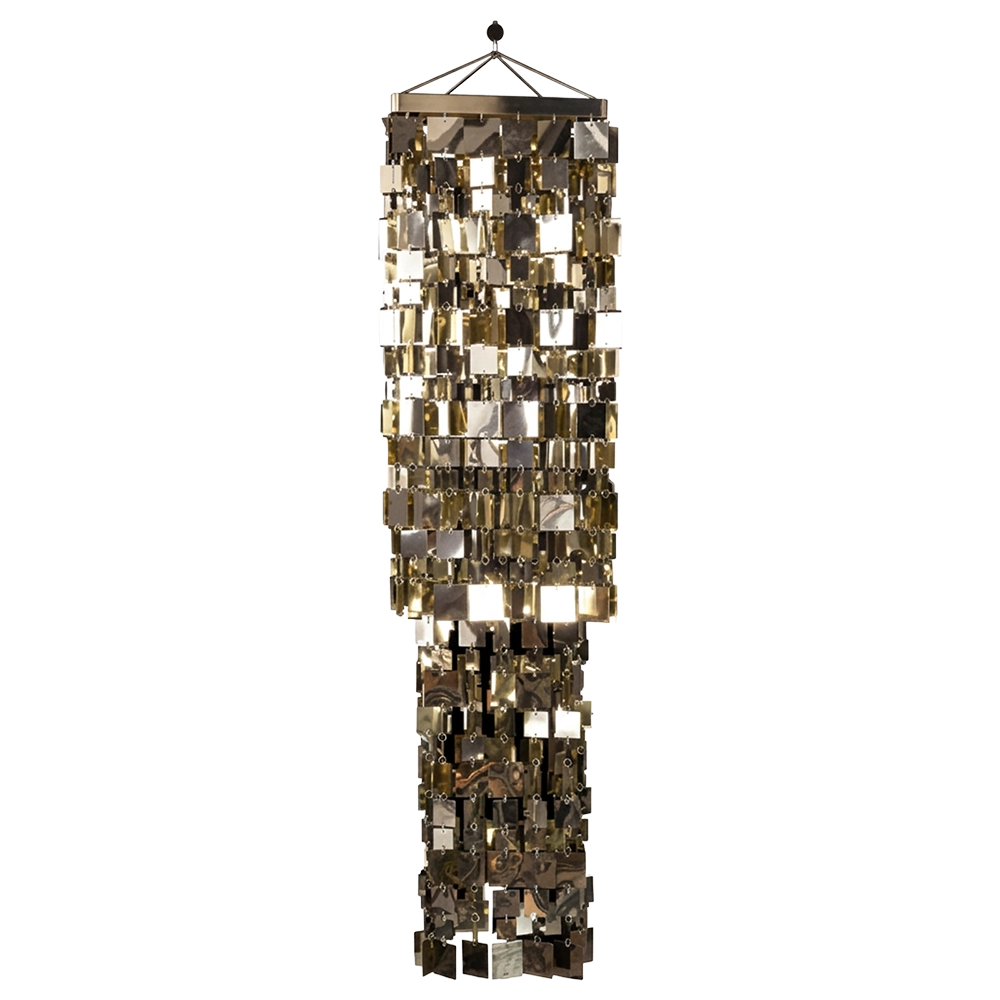 Gold Square Chandelier