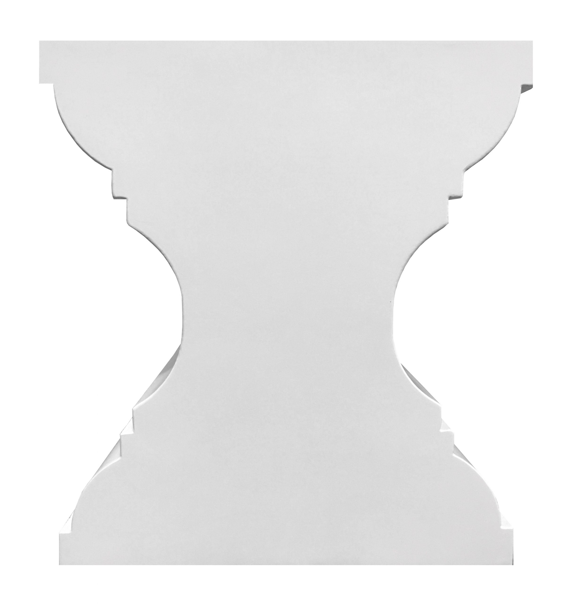 White Silhouette Table
