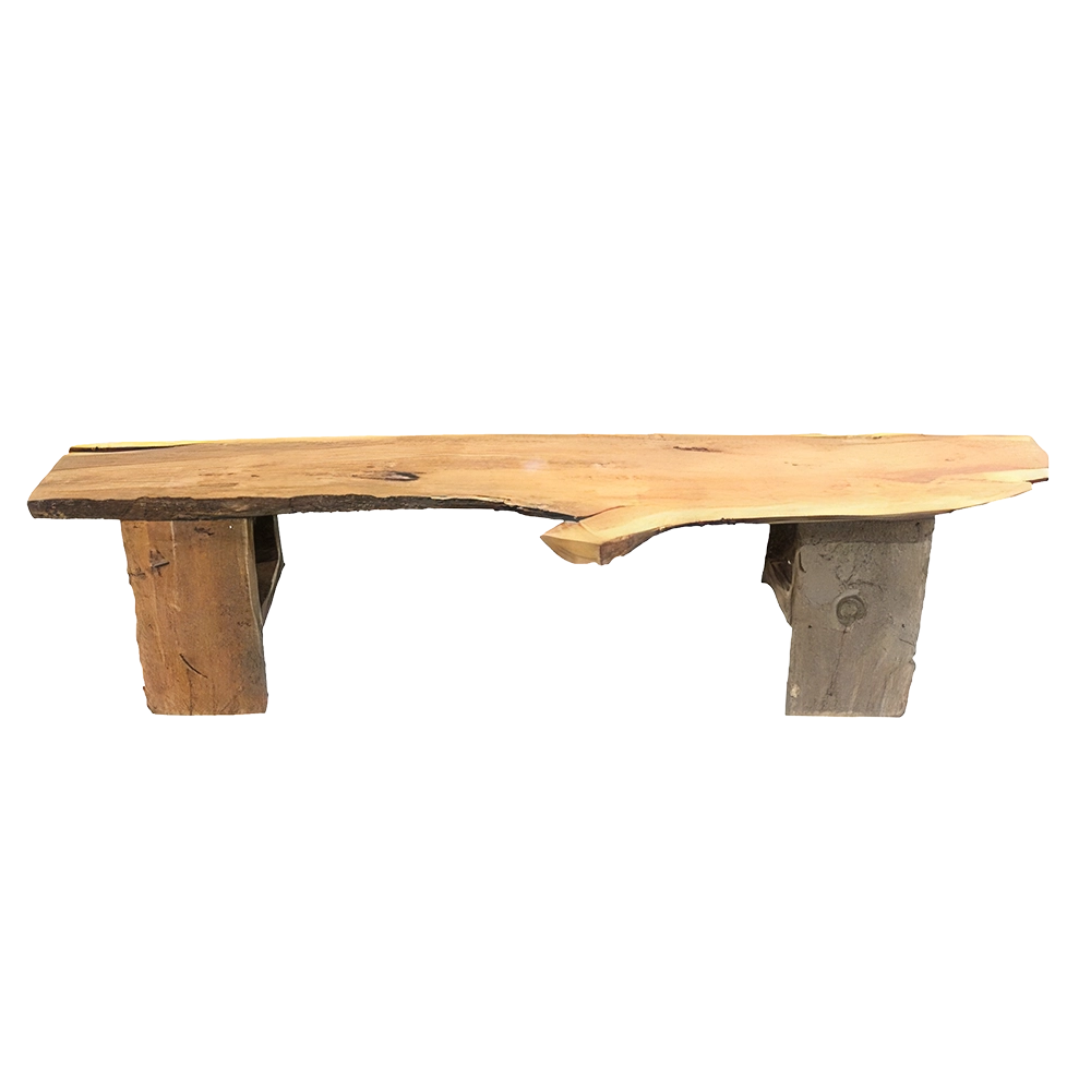 Live Edge Rustic Bench