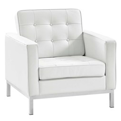 Loft White Lounge Chair