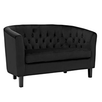 Morrison Tufted Loveseat Black