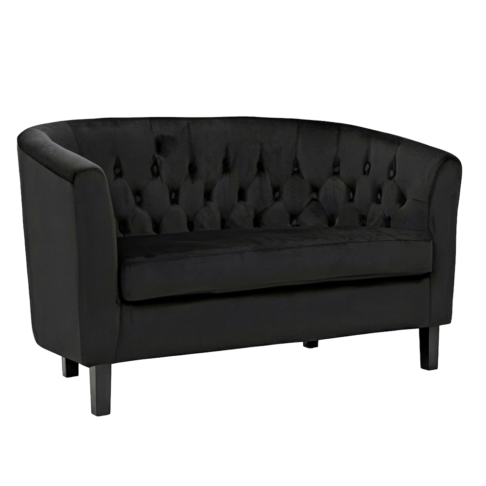 Morrison Tufted Loveseat Black