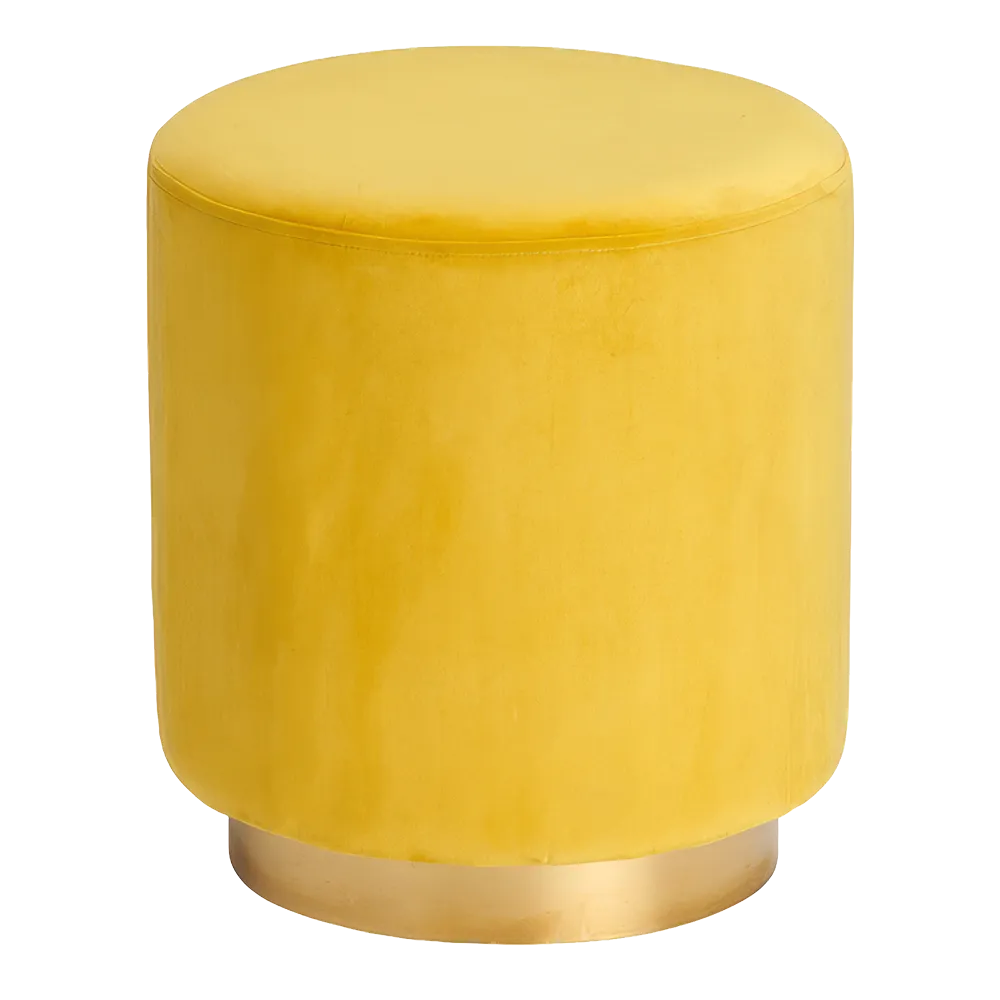 Nola Yellow Ottoman