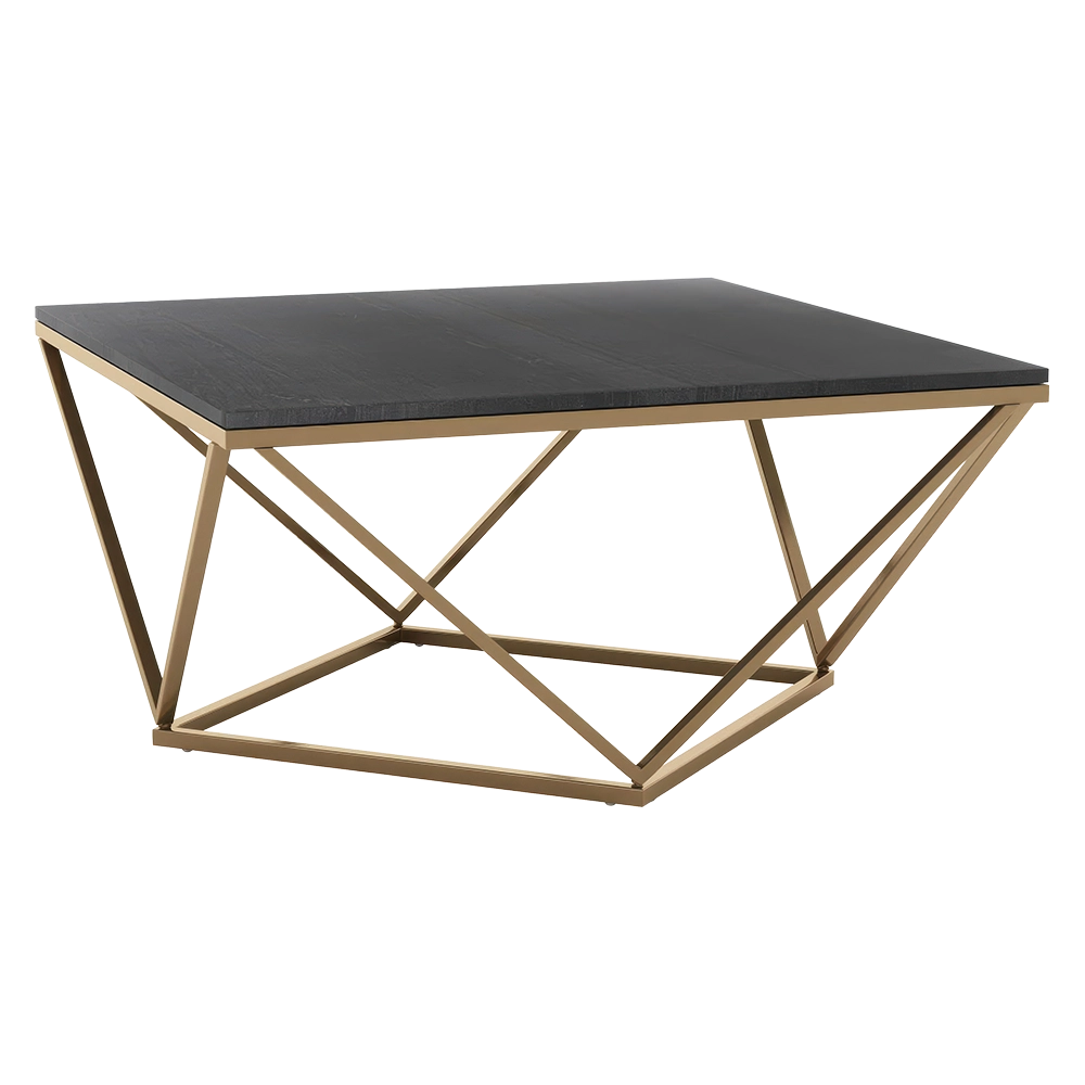 Polly Black and Gold Coffee Table