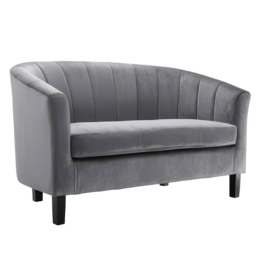 Presley Tufted Loveseat Grey