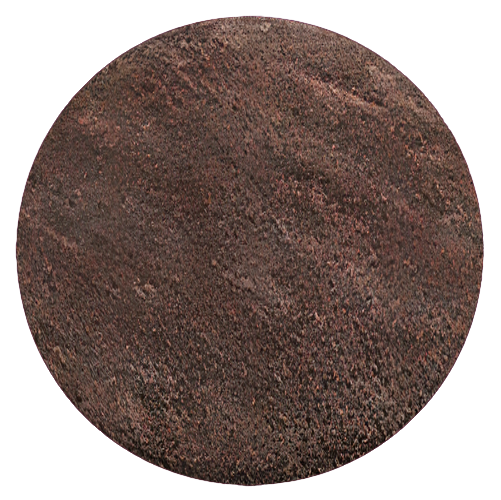 Round Brown Shag Rug