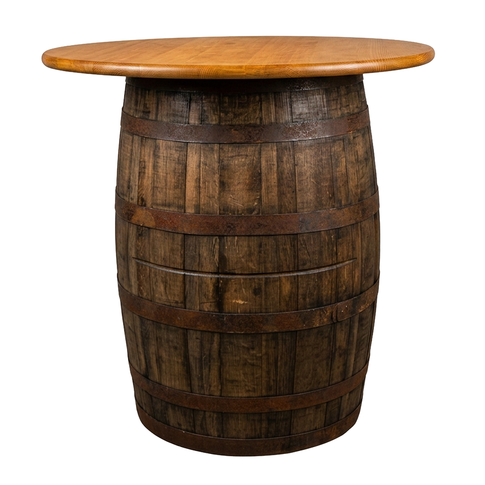 Whiskey Barrel Table