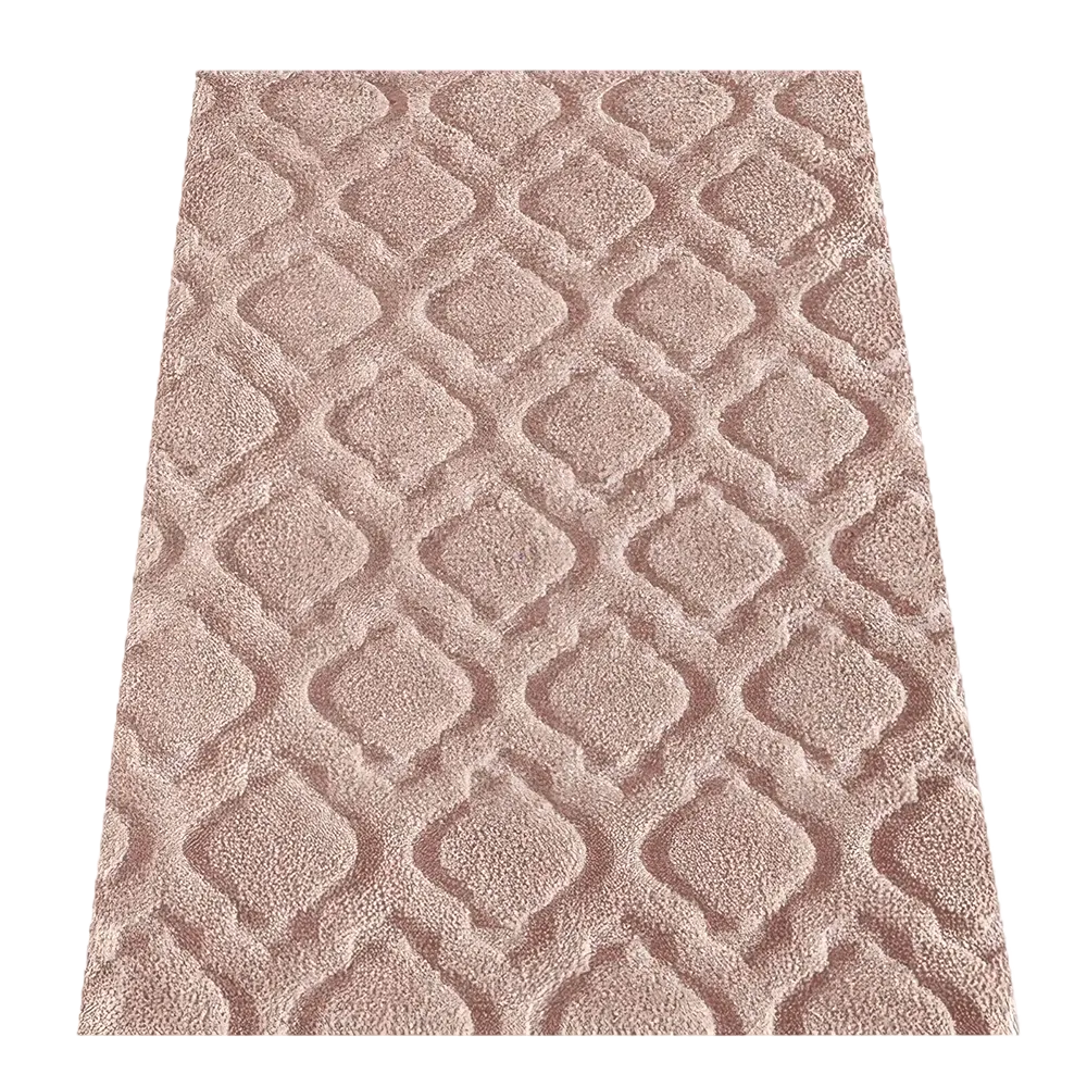 Blush Pink Tufted Rug