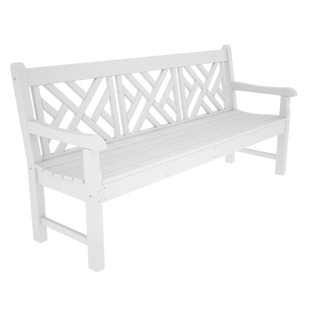 Lattice Bench - White