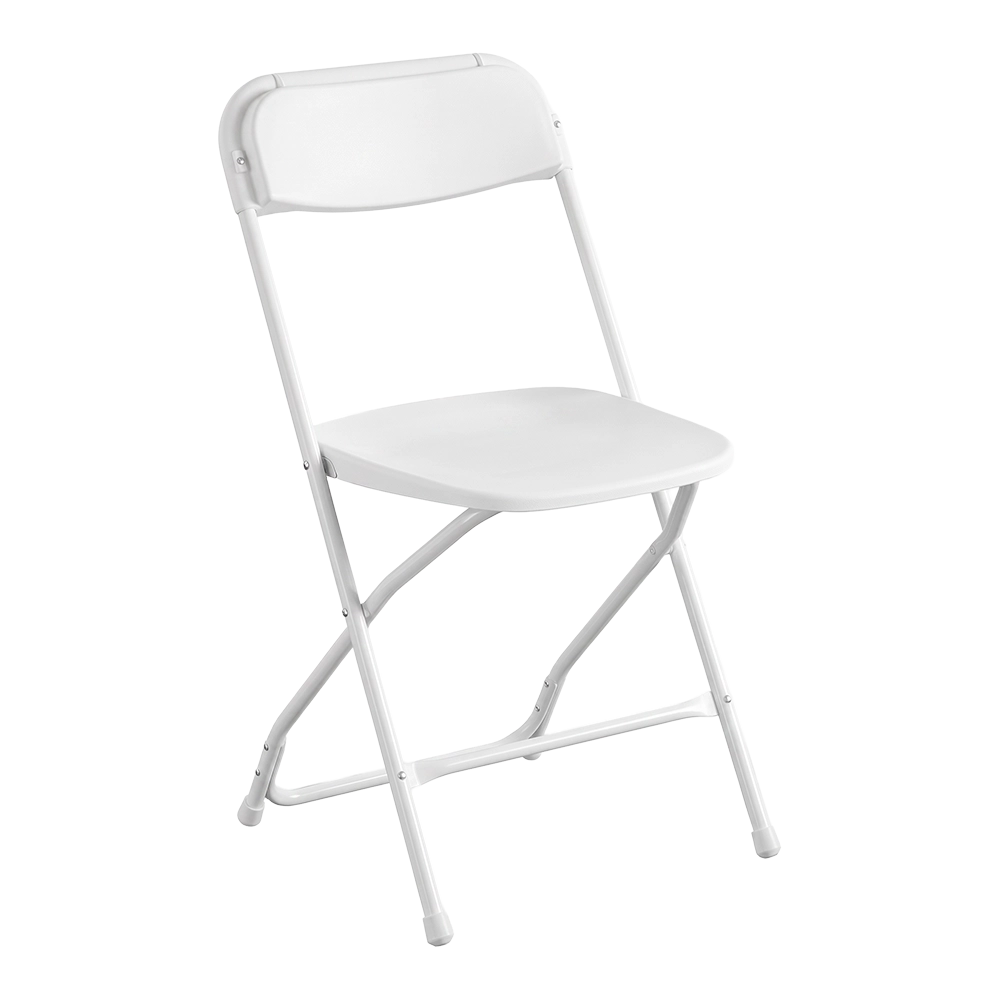 Vinyl Folding White Chair