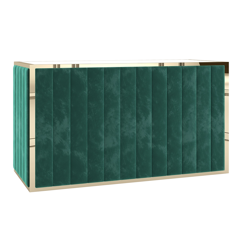 Avenue Velvet Emerald Bar - Gold 6'