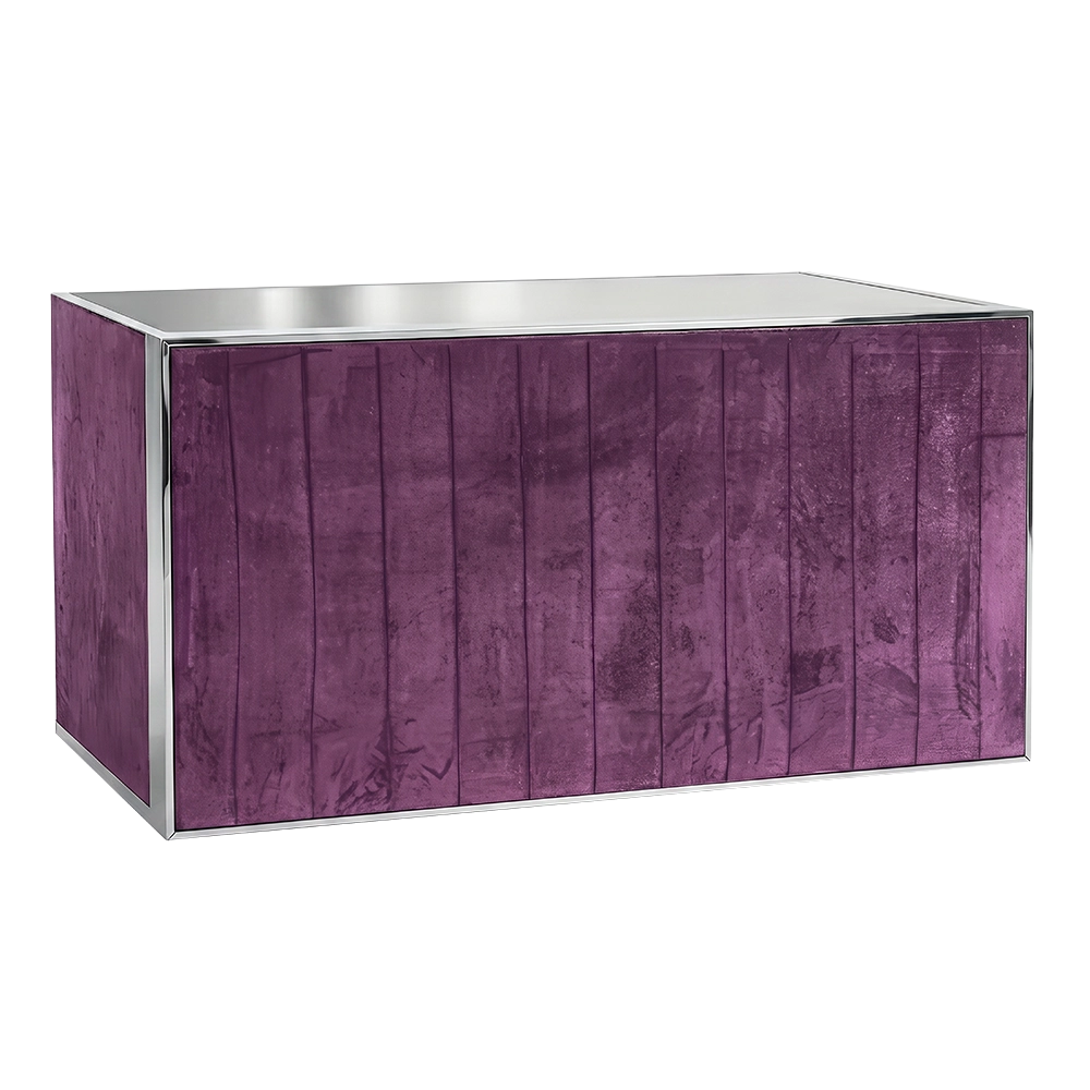 Avenue Grape Velvet Bar - Stainless Steel 6'