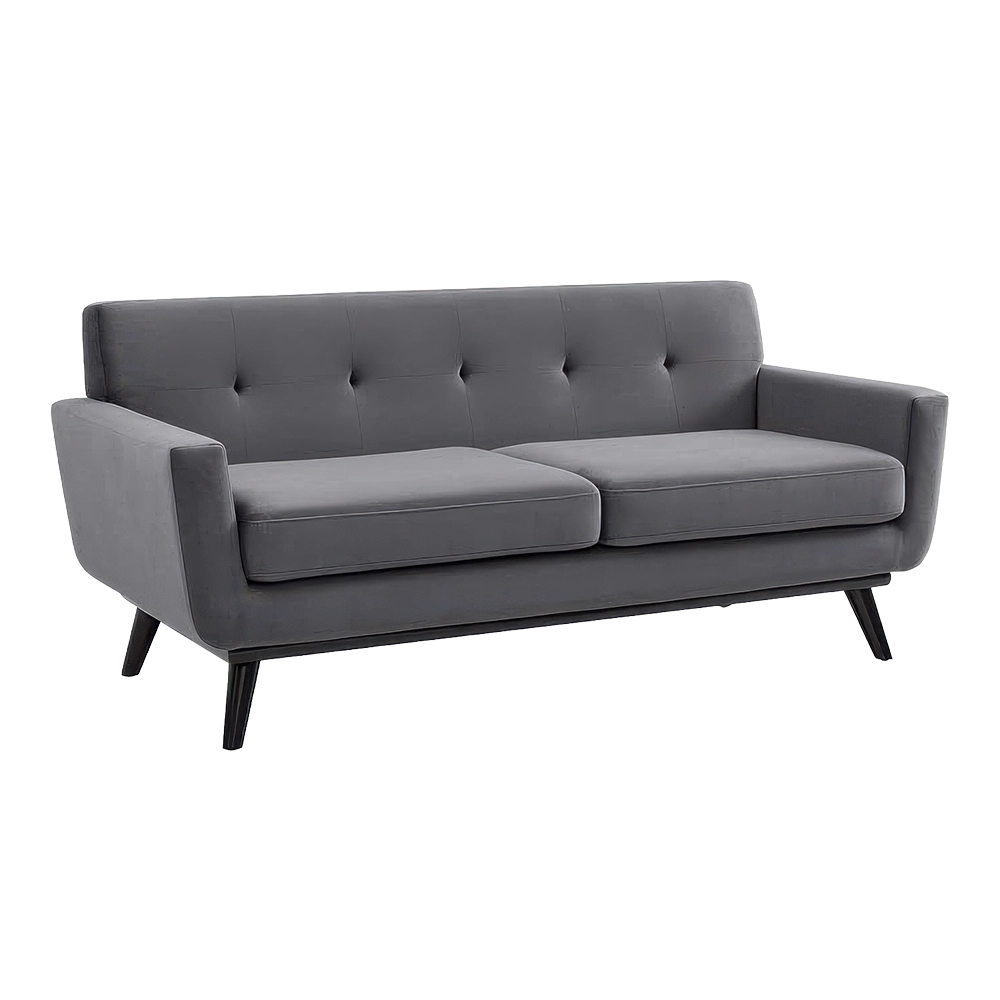 Engage Velvet Gray Loveseat