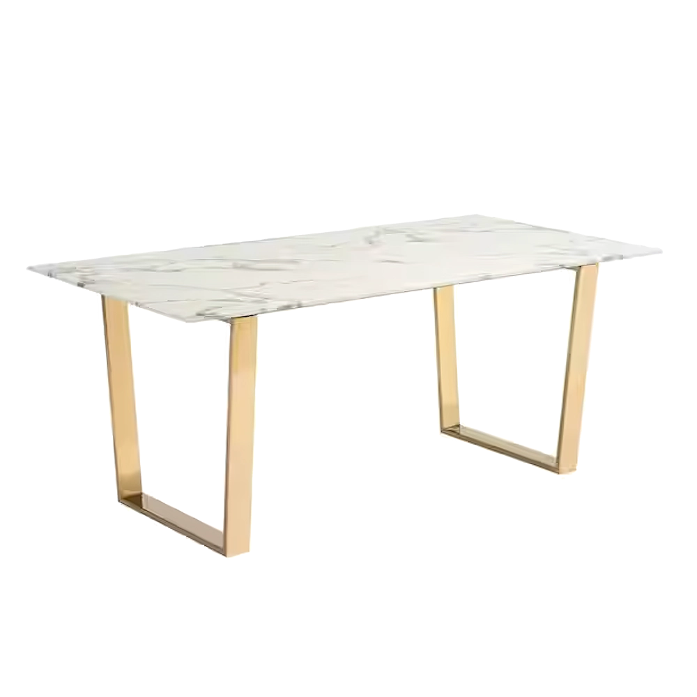 Atlas Marble & Gold Coffee Table