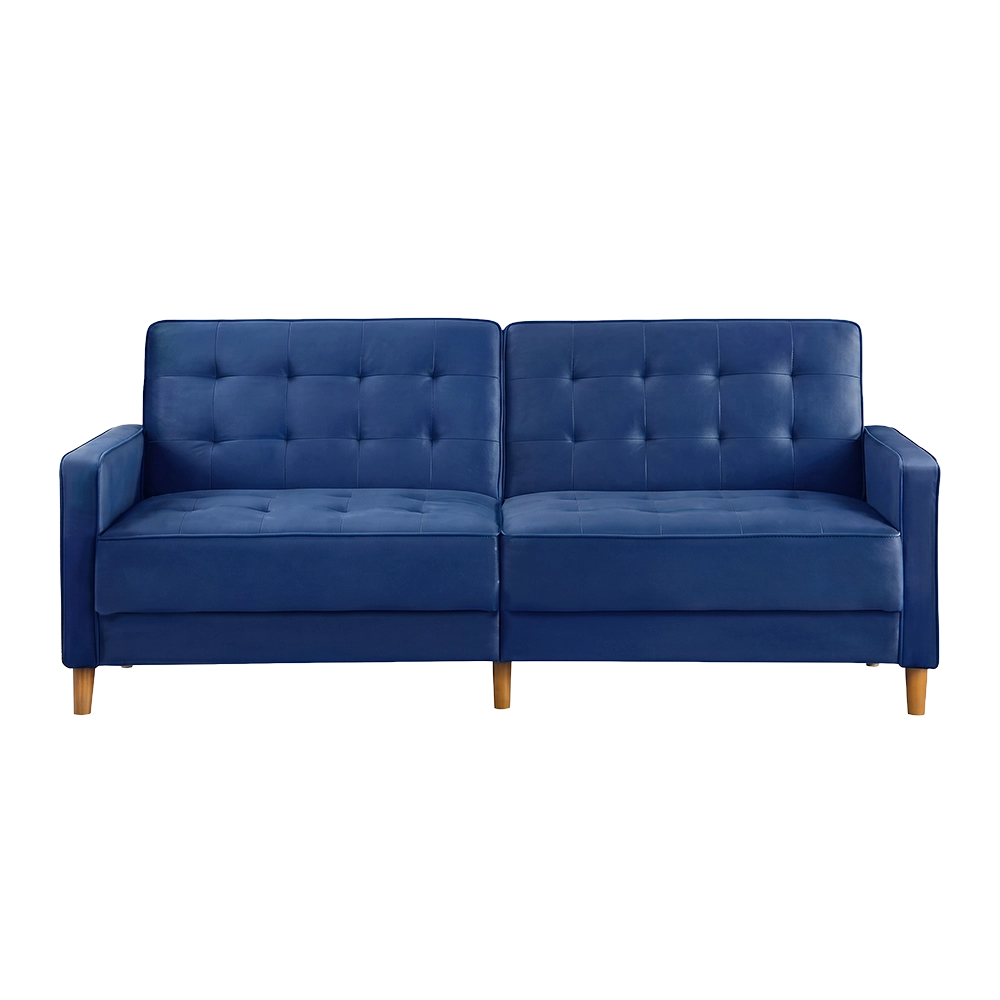 Loft Gold Arm Loveseat (Navy Blue)