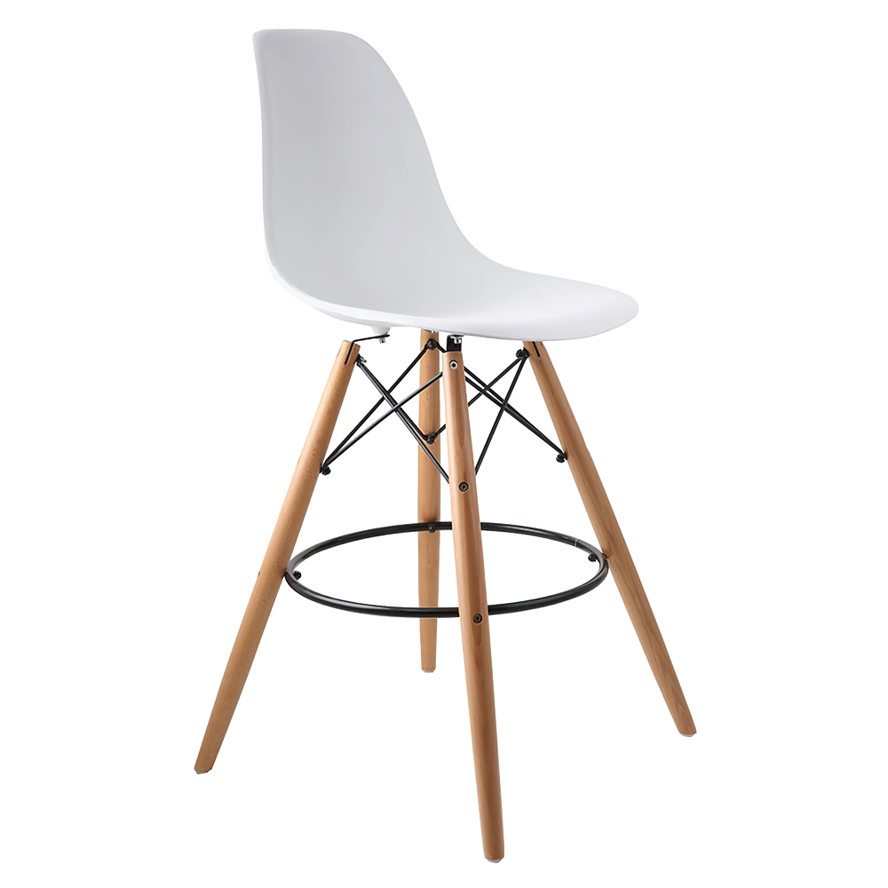 Wagner White Bar Stool