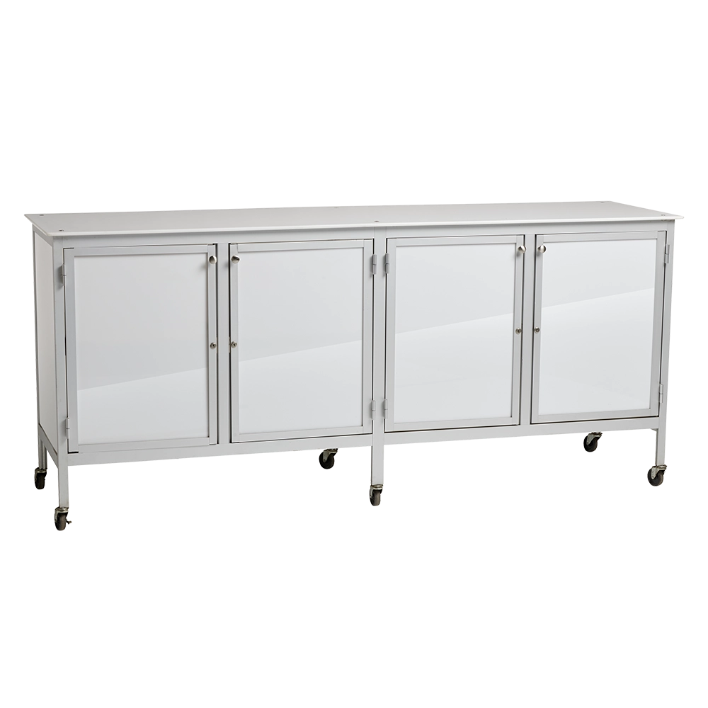 White Acrylic Counter with LED Lights