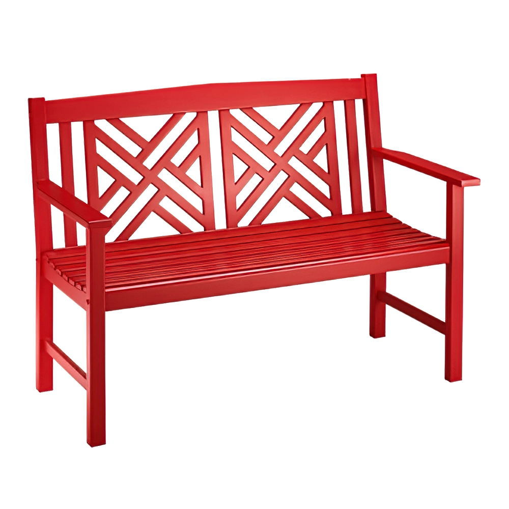 Lattice Bench - Red