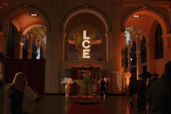 Event planning, custom decor, and AV services for LCE’s annual corporate meeting wrap-up party.