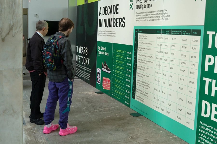 Guests looking at display