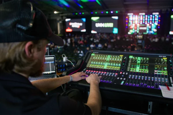 AV board and main stage